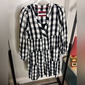 Anthropologie Maeve plaid shirt dress size Small